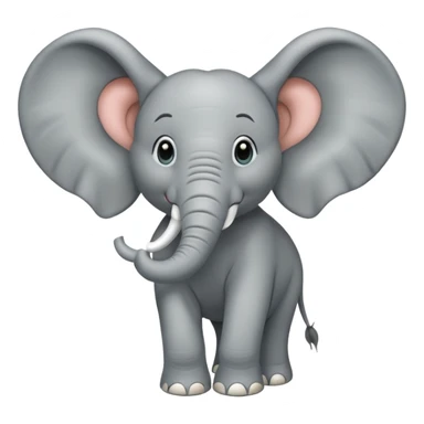Farting elephant sticker