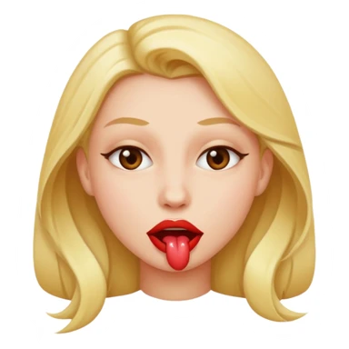 biting lip seductive sticker