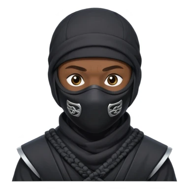 Ninja with MB written on it sticker