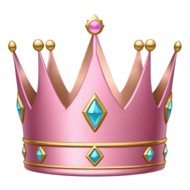 Crown little pink sticker