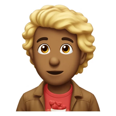 Chico pelirrojo tirando un beso  sticker