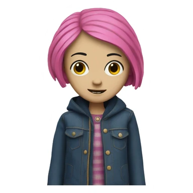 coraline doll sticker