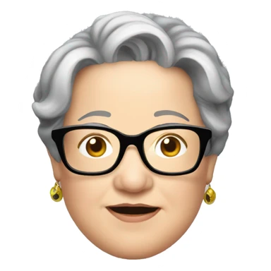 kathy bates with glasses sticker