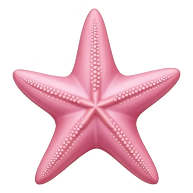 Pastel pink starfish sticker
