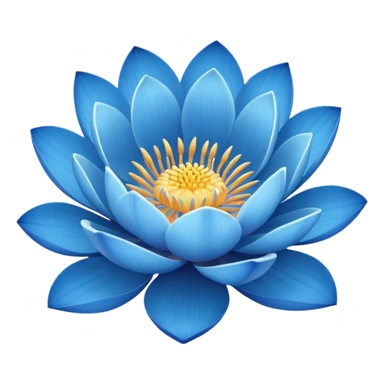 blie lotus flower sticker