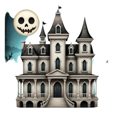 white haunted mansion sticker