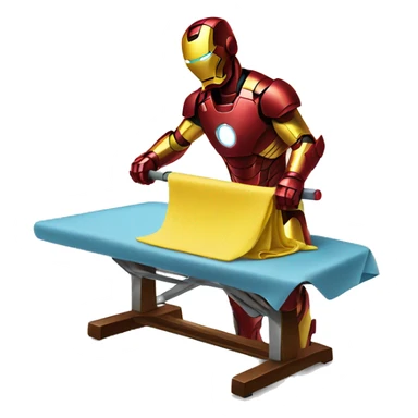 ironman ironing clothes sticker