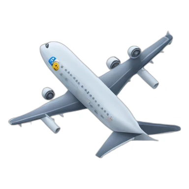Deux tour avion qui tourne sur eux sticker