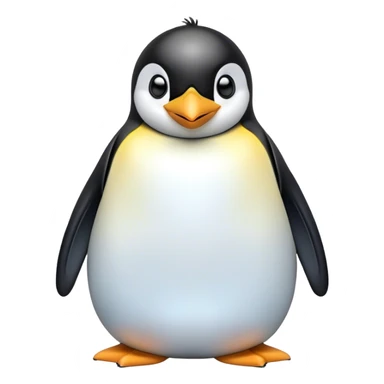 Cinematic Comical Emperor Penguin Portrait Emoji, Head tilted dramatically with an exaggeratedly shocked expression, featuring sleek, polished plumage with wide, comically expressive eyes filled with exaggerated disbelief, Simplified yet hilariously expressive features, highly detailed, glowing with a slightly sassy polar glow, high shine, dramatic yet playful, stylized with an air of cheeky arctic attitude, soft glowing outline, capturing the essence of a meme-worthy penguin that appears ready to side-eye its way into viral internet fame instantly! sticker