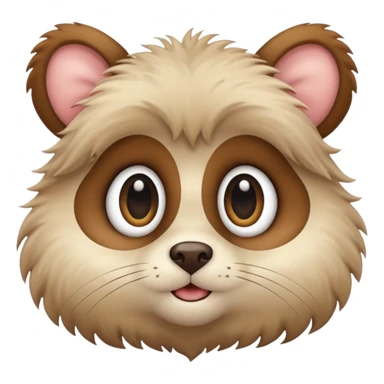 yuvarlak gözlüklü hayvan sticker