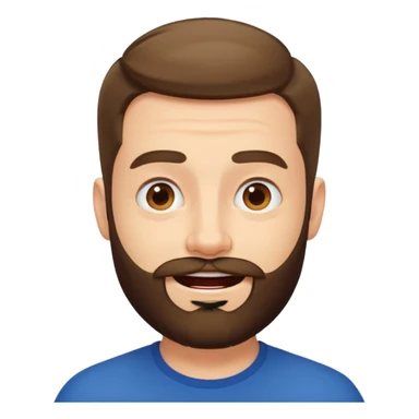 
<emoções>
{{Passar o sentimento de satisfação, de felicidade e leveza}}  
</emoções>

<elementos_visuais>
{{Um homem com barba média, cabelo curto e expressões fortes. De preferencia só um rosto flutuante}}  
</elementos_visuais> sticker