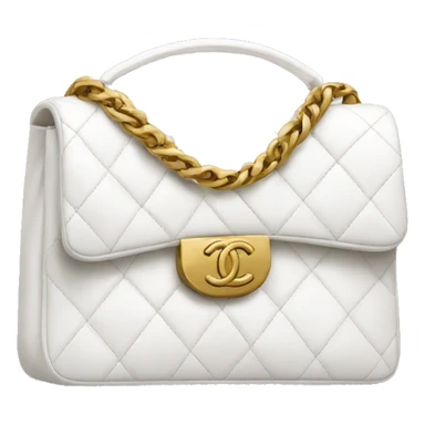 White Chanel bag  sticker
