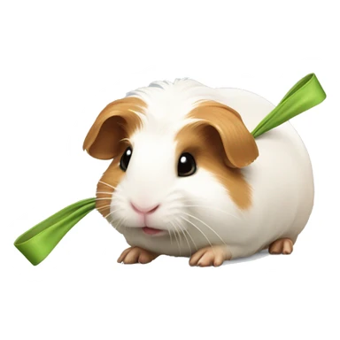 guineapig with a bow sticker