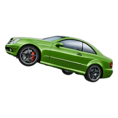 “flying” mercedes clk incident from nurburgring  sticker