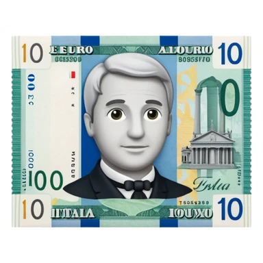 banconote euro 10 italia sticker