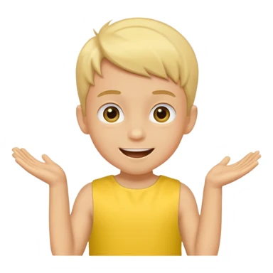 Soccer Player boy dance in yellow dress sticker