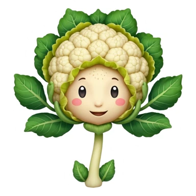 Polliflower.  It is a cauliflower floret with skinny arms and legs and a heart. sticker
