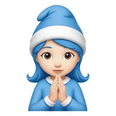 girl smurf  sticker