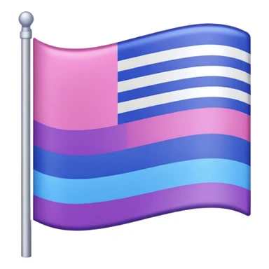 Pink,purple,blue flag sticker