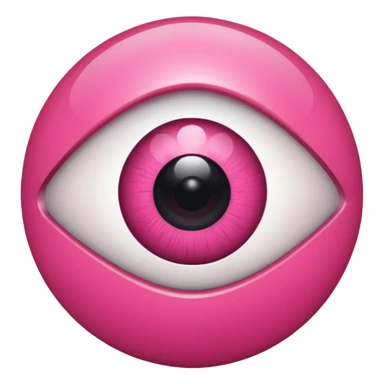 eyeball pink is my new apple sticker