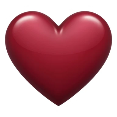 Maroon heart sticker