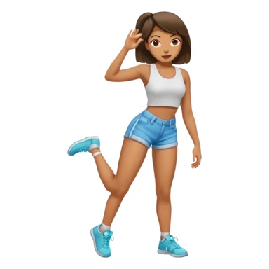 Girl twerking sticker