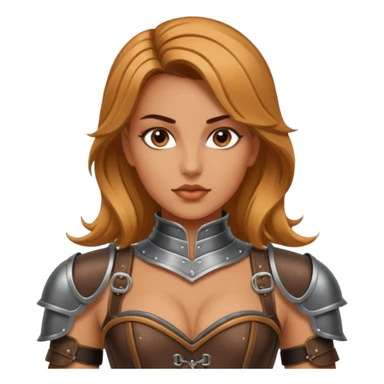 female armor corset leather top sticker