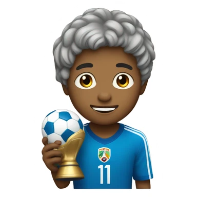 Niño con la copa del mundo  sticker