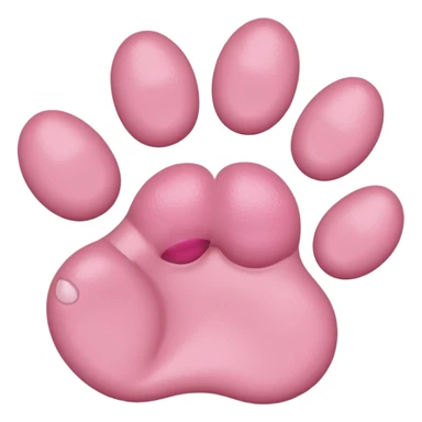Cat paw with six toes sticker
