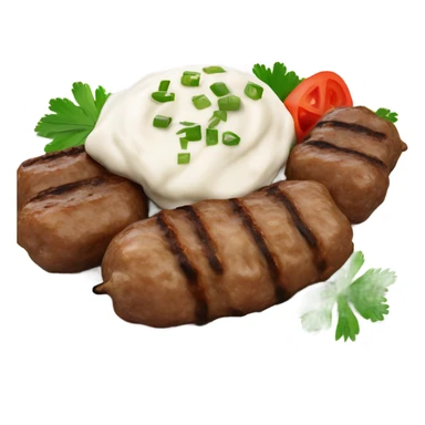 Sarajevski cevapi s kajmakom  sticker