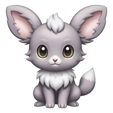 Minccino-Espurr-Fakémon-hybrid-creature (full body)  sticker