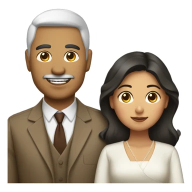 mexican-american man with filipina-canadian woman sticker