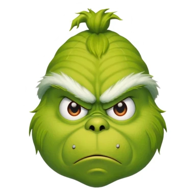 the grinch face angry emoji sticker
