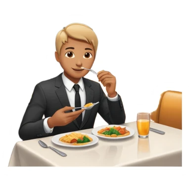 someone who eats in restaurants high above the city with the city on the background
 sticker