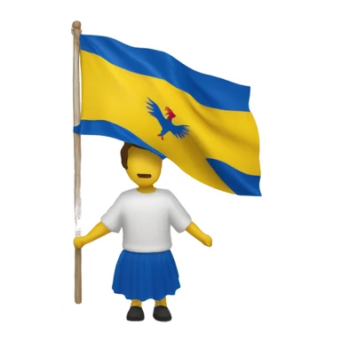 Bandera de canarias movimiento independentista sticker