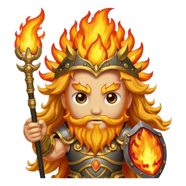 Fire god sticker