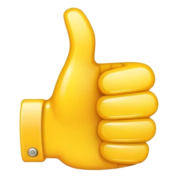small yellow thumbsup emoji sticker