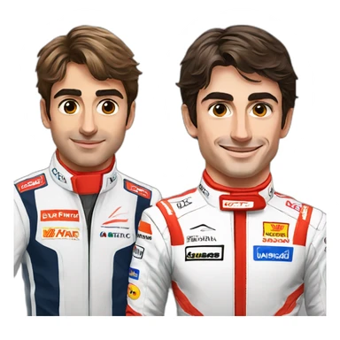 Carlos Sainz and Charles Leclerc  sticker