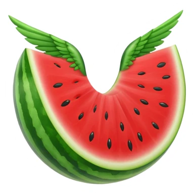 watermelon with wings sticker