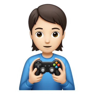 create a simple emoji that indicates that you are a single player when playing computer games. Make it a gender neutral stick figure sticker