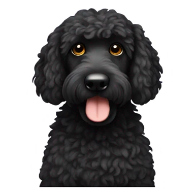 A black groodle sticker