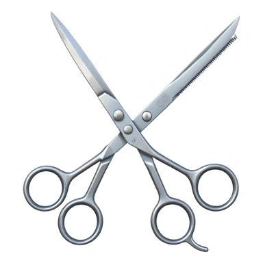 a pair of barber scissors sticker