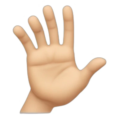 Kleine Finger und Zeigefinger und Mittelfinger hoch sticker