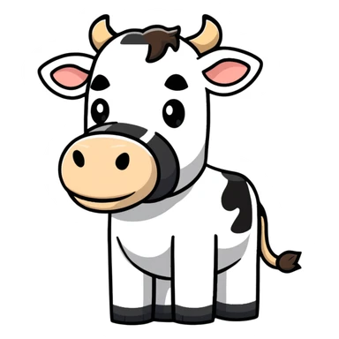 Minecraft cow sticker