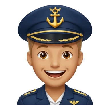 laughing sailor emoji sticker