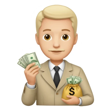 UNCLE WITH a bag OF MONEY sticker