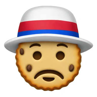 Biscuit wearing Buffalo bills hat sticker