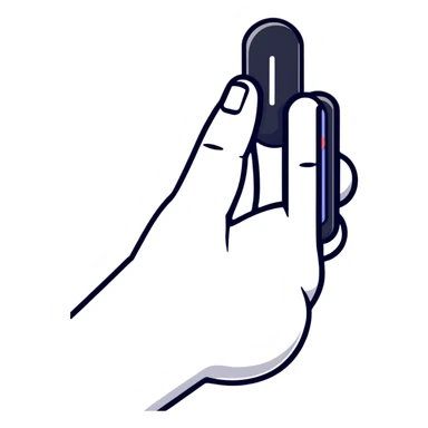 Colorful tapping hand clicker icon for Roblox sticker