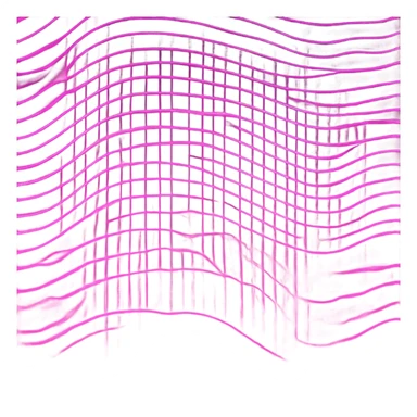 pink radio wave sticker