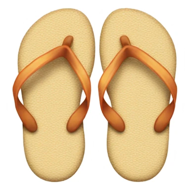 Emoji with flip flop sticker